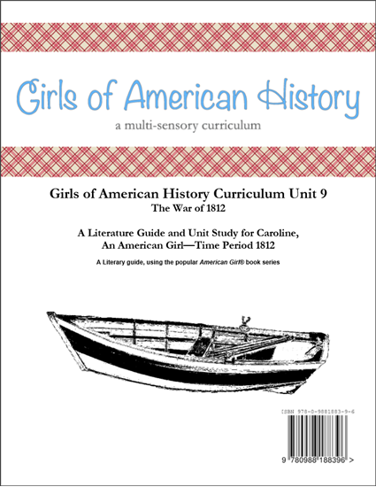 Picture of American Girl Curriculum - Girls of American History Unit 9 1812 War of 1812-Caroline® - Co-op/School License